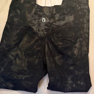 BuffBunny Black Marble High-Waist Leggings